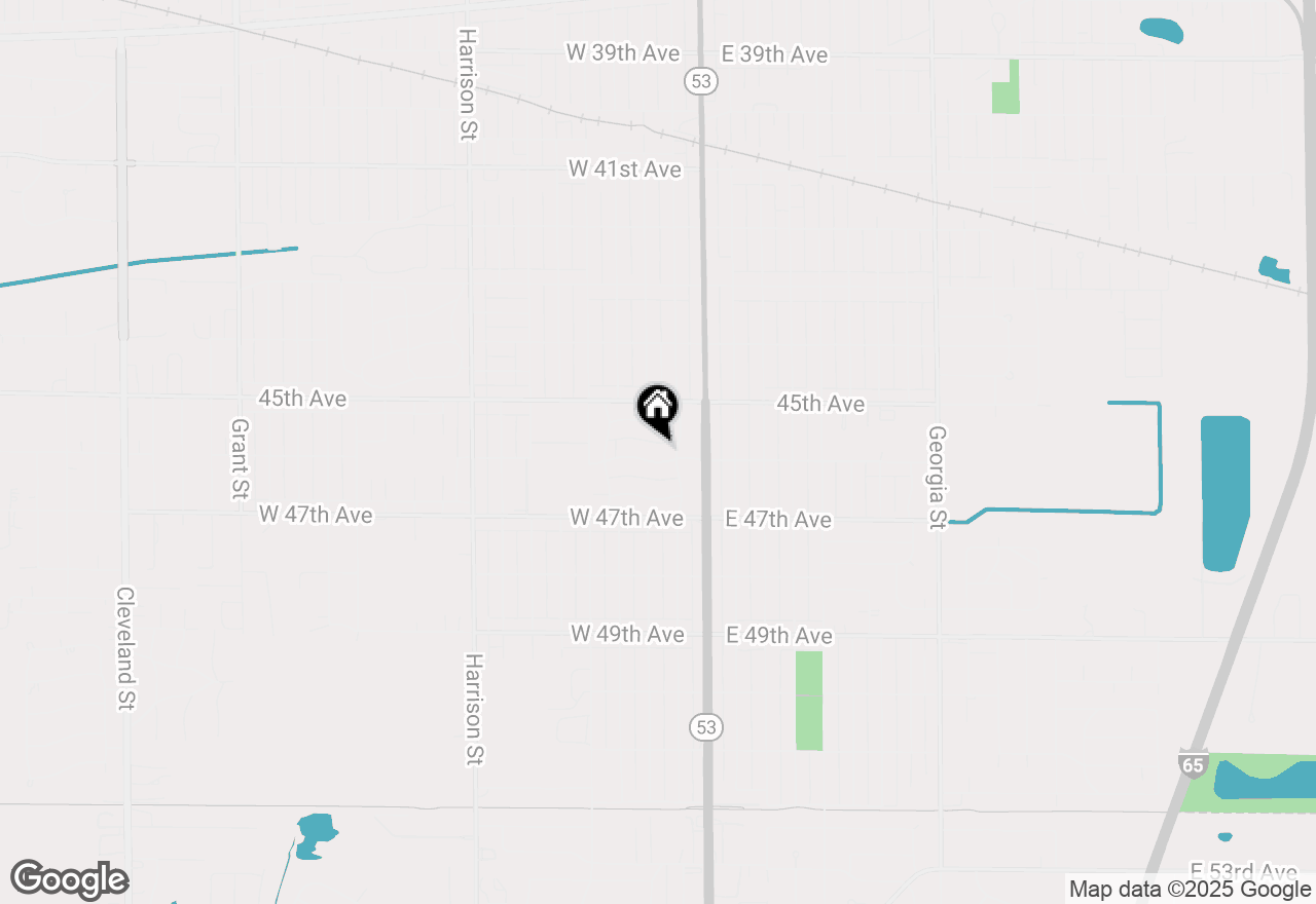 Map of 128 W 46th Avenue, Gary, IN 46408