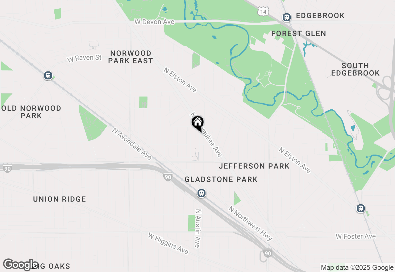 Map of 5728 N Austin Avenue, Chicago, IL 60646