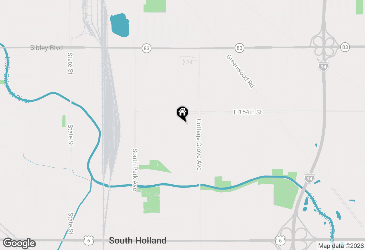 Map of 686 E 155th Street, South Holland, IL 60473