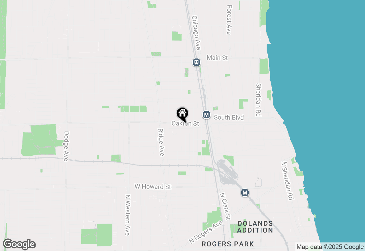 Map of 445 Sherman Ave Avenue #301, Evanston, IL 60202