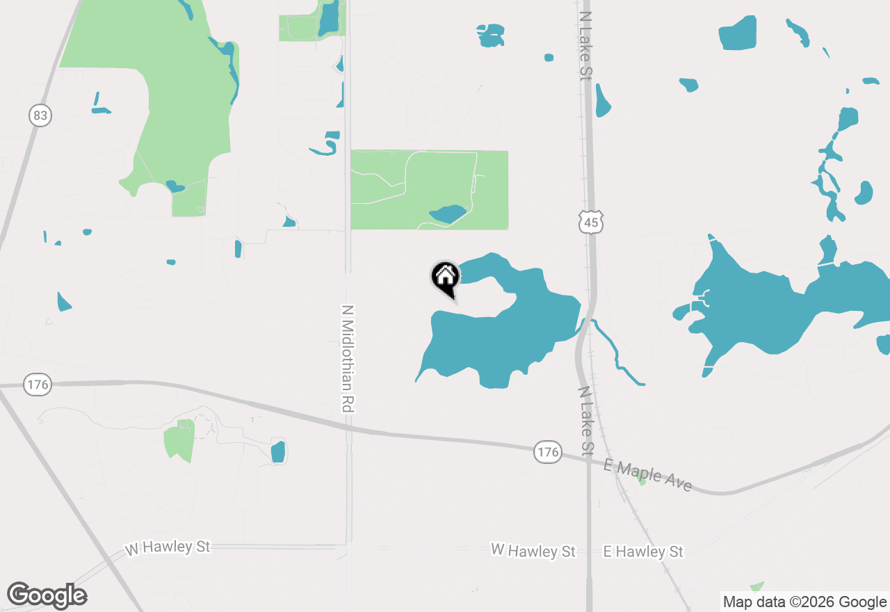Map of 585 Killarney Pass Circle, Mundelein, IL 60060