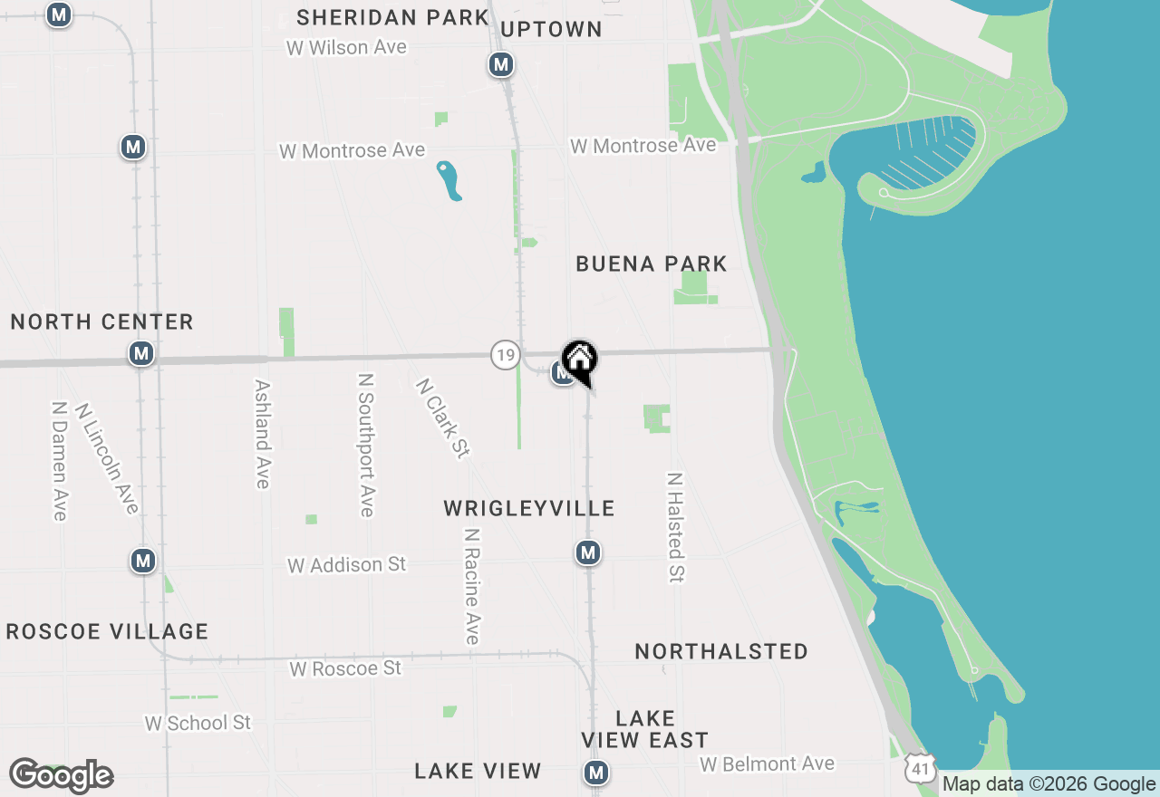 Map of 3909 N Sheridan Road #3H, Chicago, IL 60613