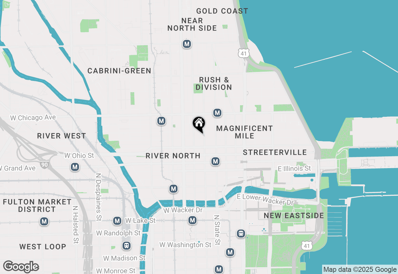 Map of 60 W Erie Street #502, Chicago, IL 60654