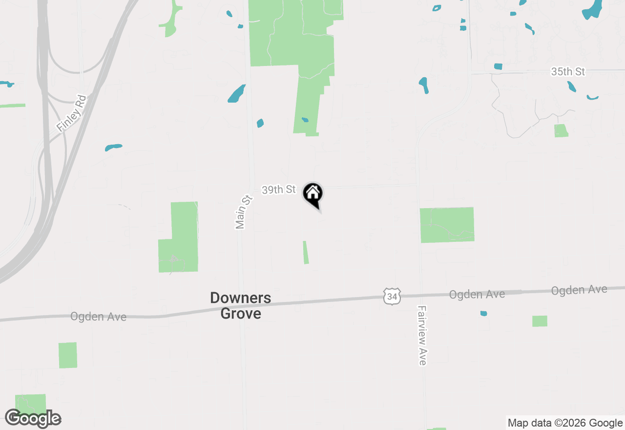 Map of 3946 Earlston Road, Downers Grove, IL 60515