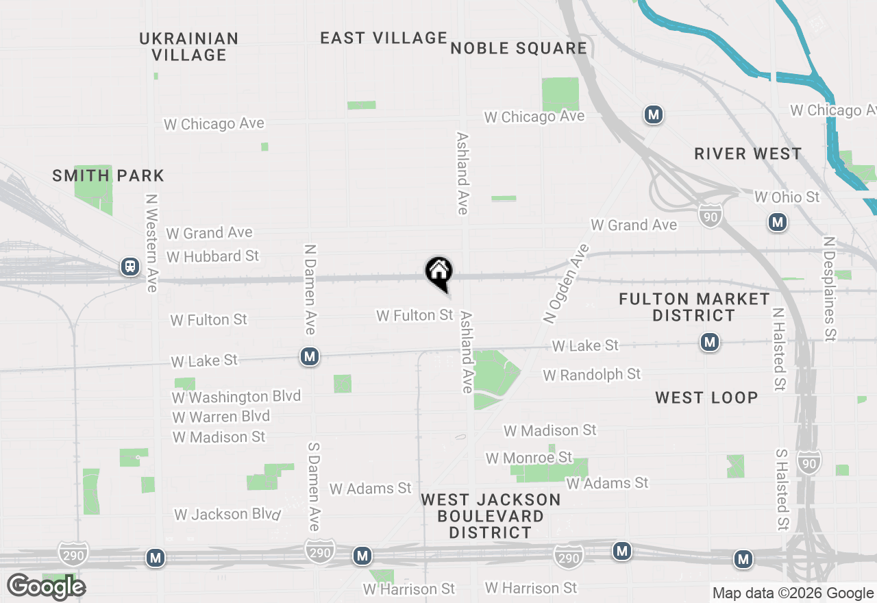 Map of 1641 W Carroll Avenue, Chicago, IL 60612