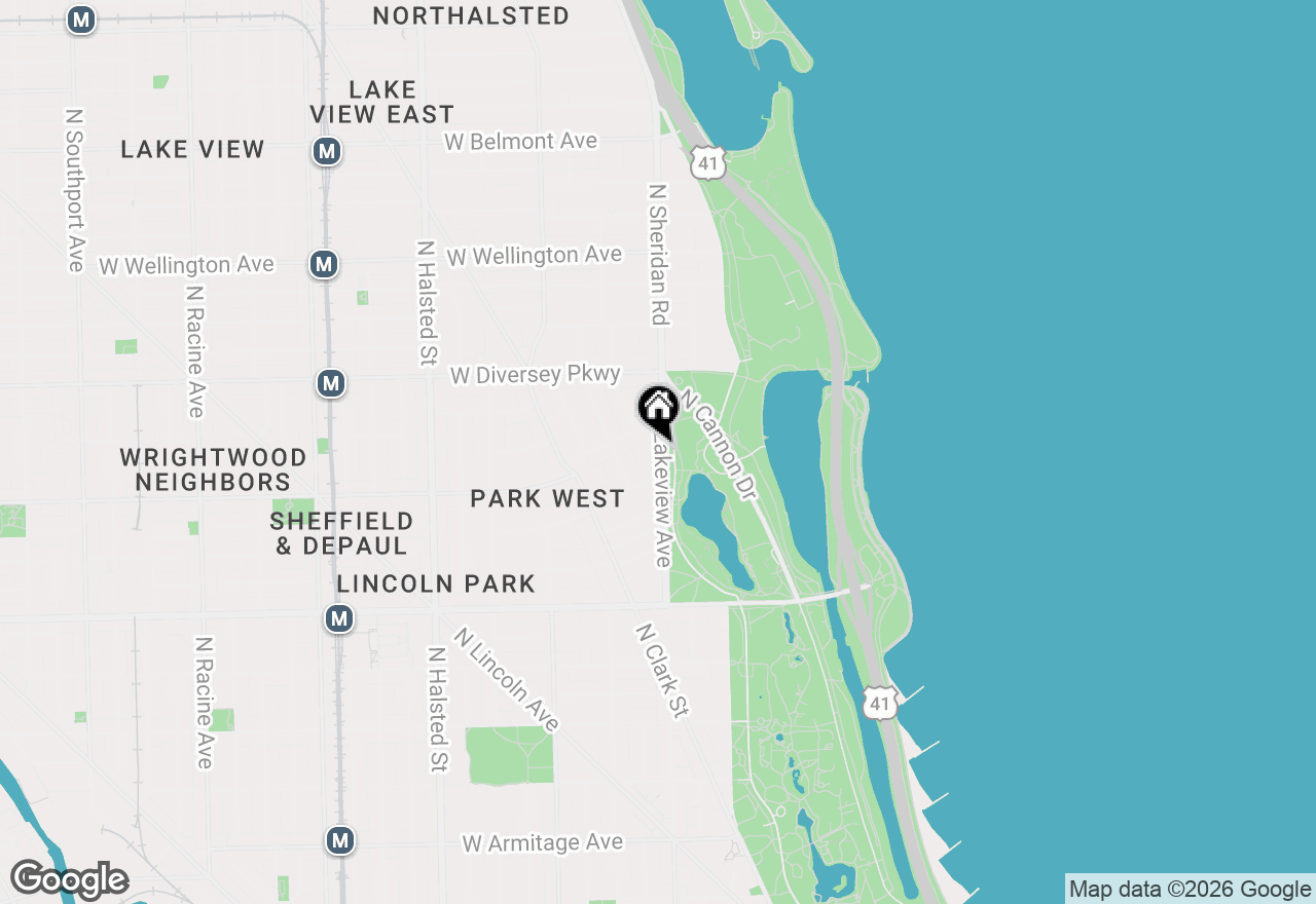 Map of 2626 N Lakeview Avenue #3003, Chicago, IL 60614