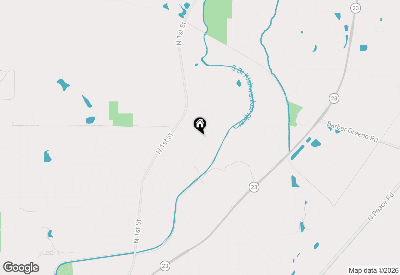 Map of 323 E Dresser Road, Dekalb, IL 60115