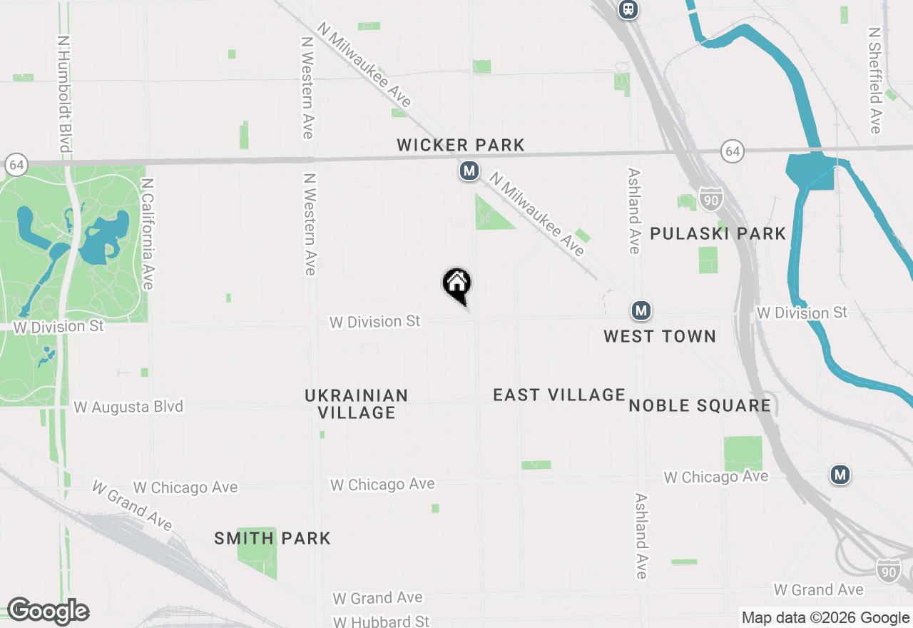 Map of 2028 W Division Street #201, Chicago, IL 60622