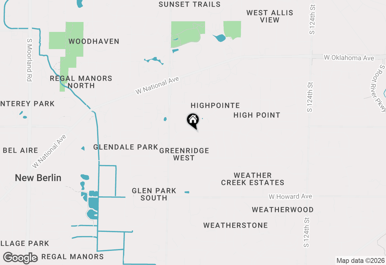 Map of 13755 W Crawford Dr, New Berlin, WI 53151