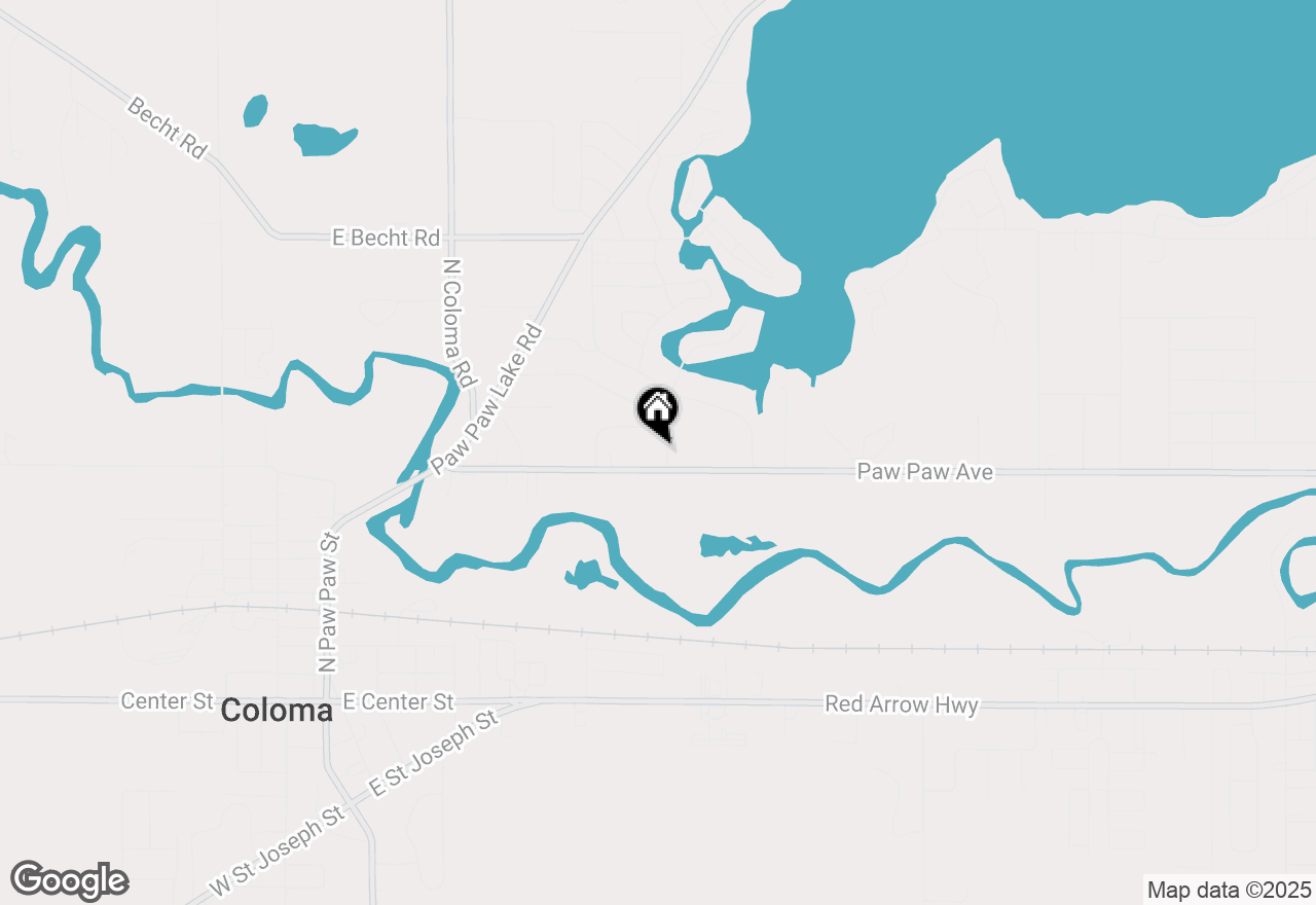Map of 4500 Wil O Paw Drive, Coloma, MI 49038