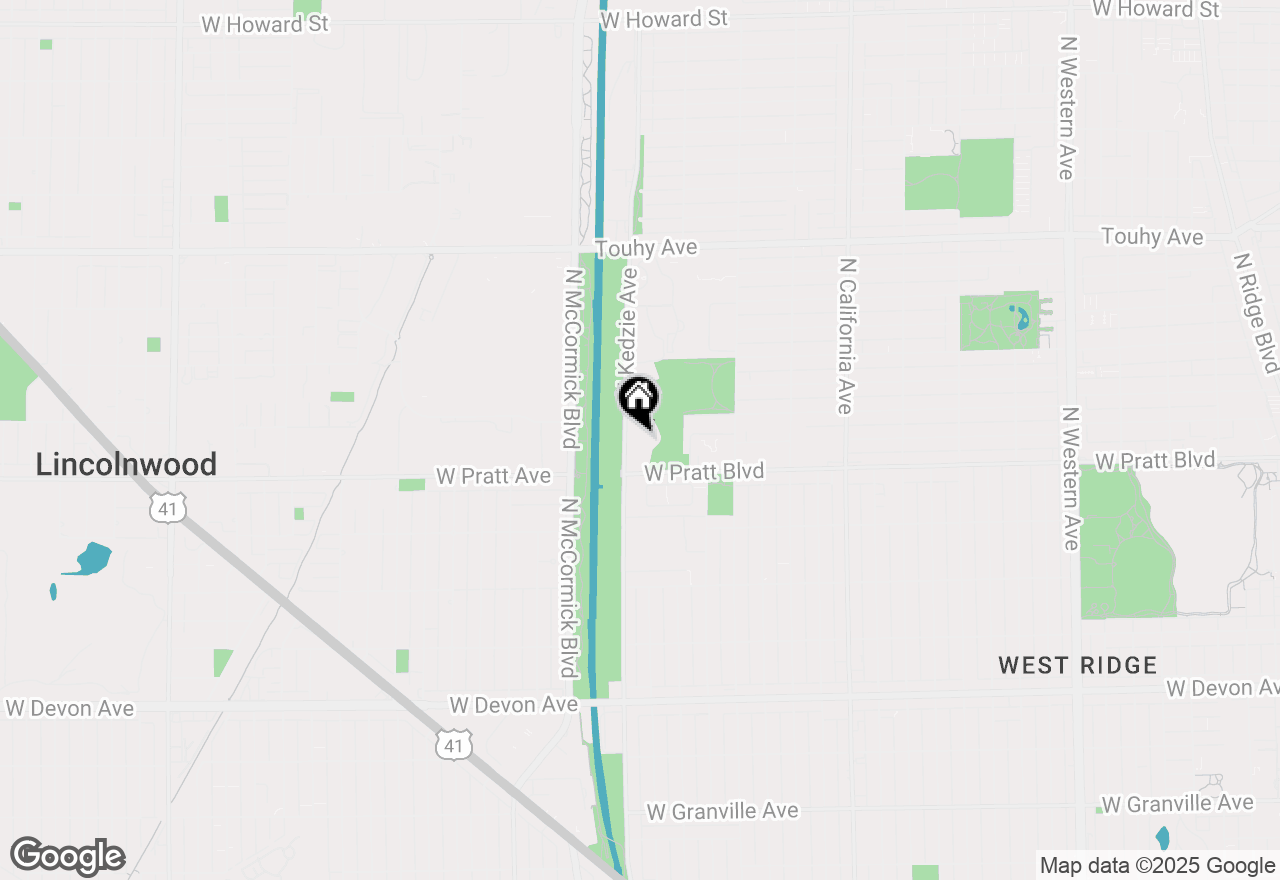 Map of 6833 N Kedzie Avenue #906, Chicago, IL 60645