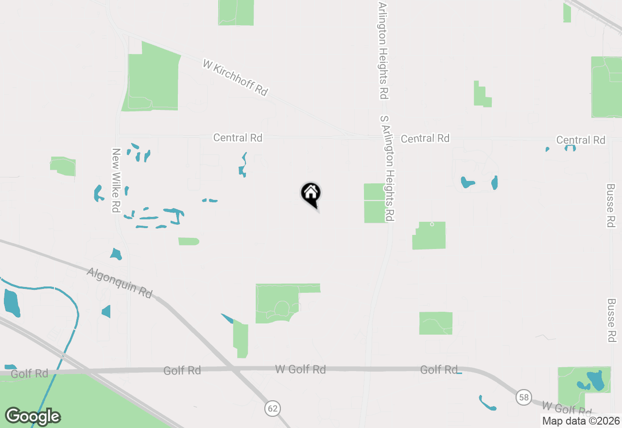 Map of 1243 S Mitchell Avenue, Arlington Heights, IL 60005