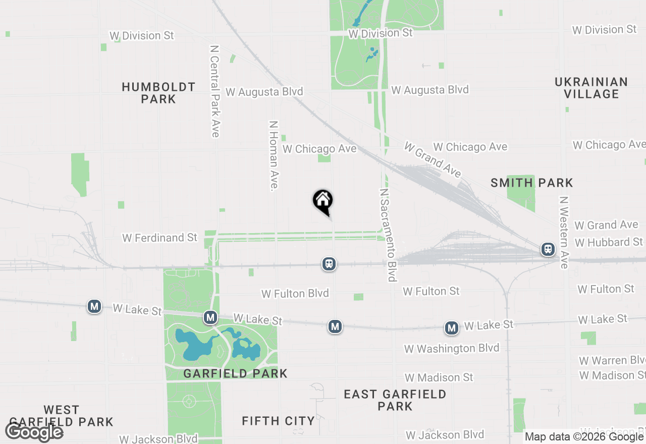 Map of 517 N Sawyer Avenue, Chicago, IL 60624