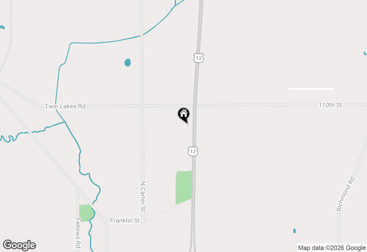 Map of 1400 Hunters Ridge Dr #100, Genoa City, WI 53128