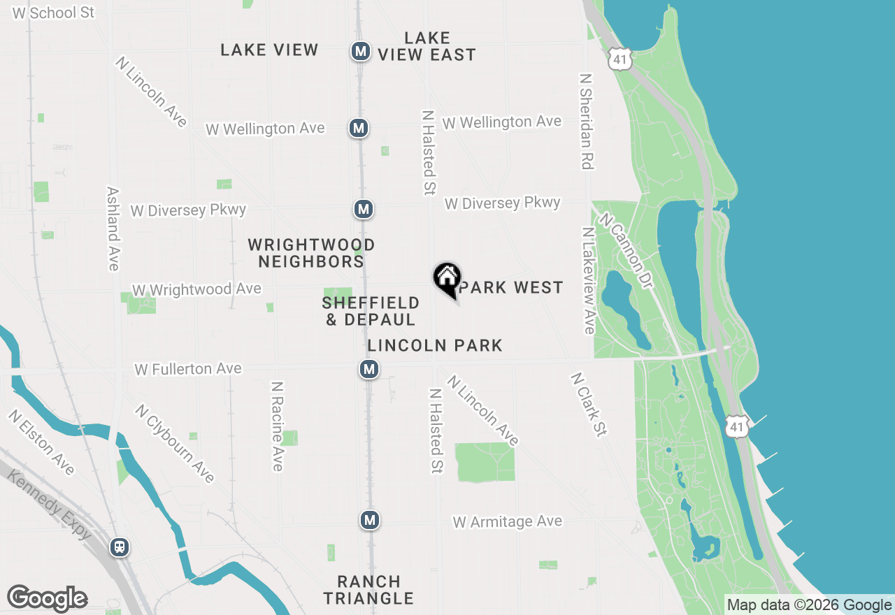 Map of 2522 N Burling Street #2, Chicago, IL 60614