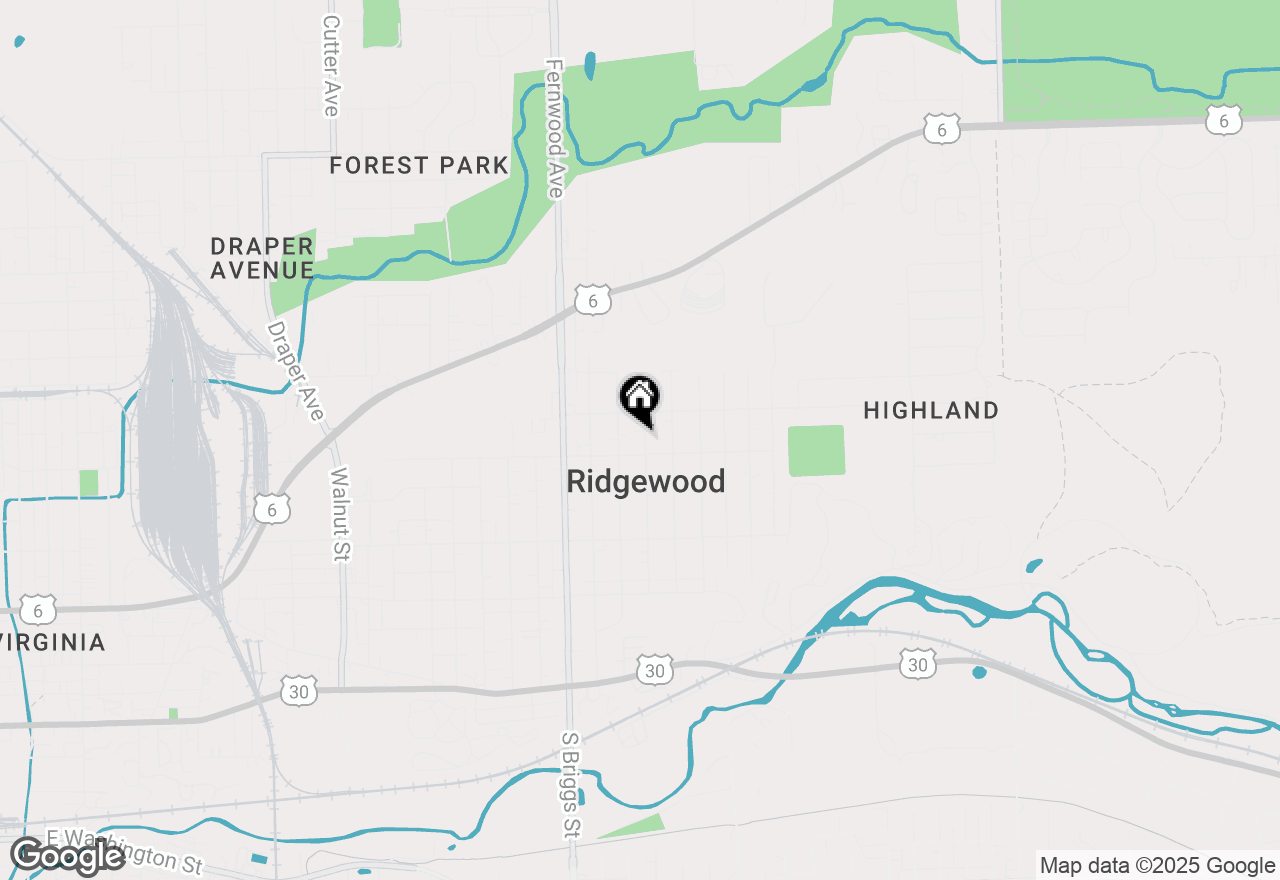 Map of 607 Cayuga Street, Joliet, IL 60432