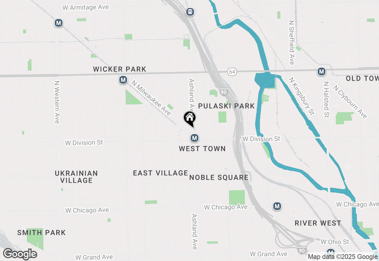 Map of 1241 N Milwaukee Avenue #306, Chicago, IL 60622