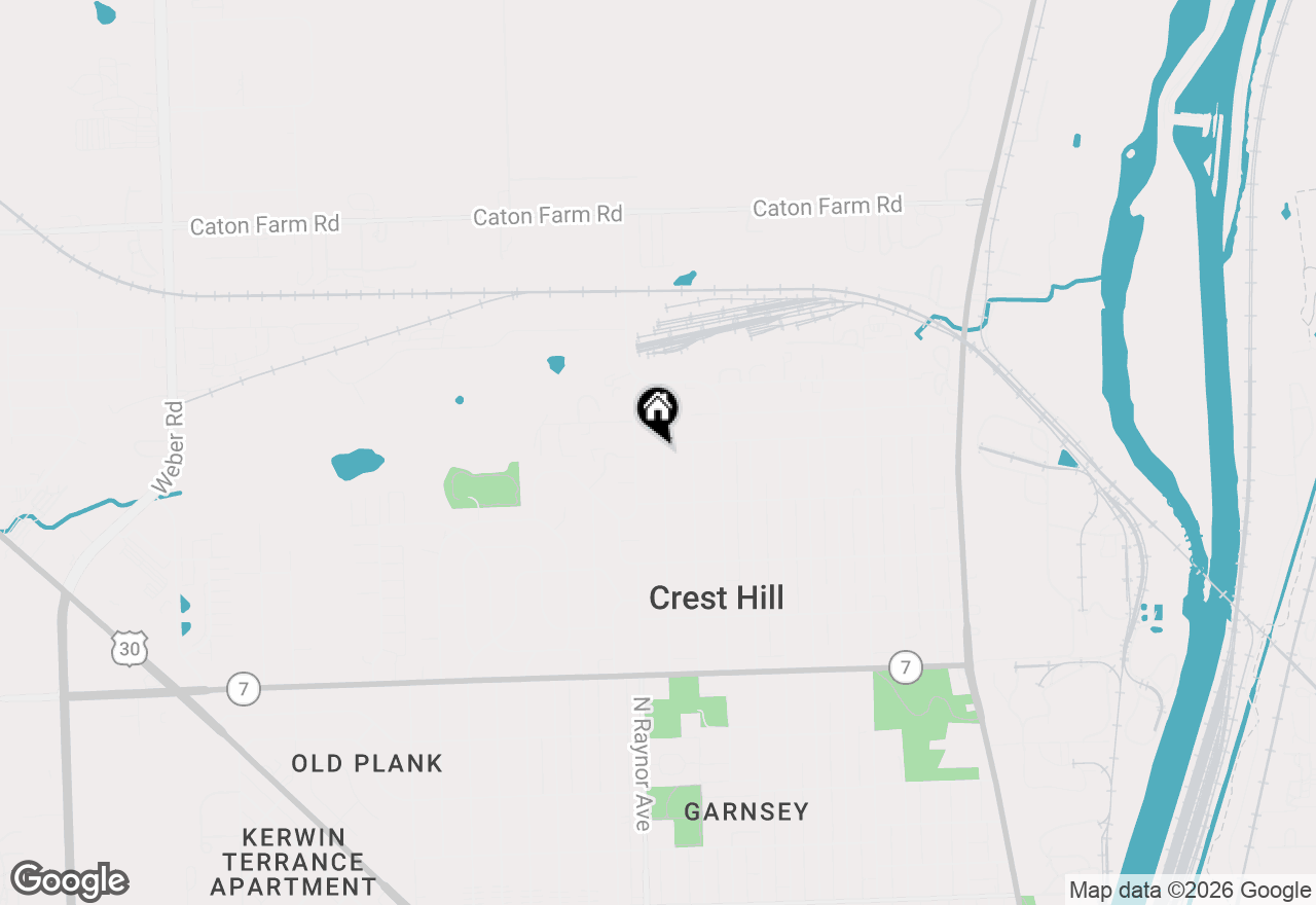 Map of 1921 Kelly Avenue, Crest Hill, IL 60403