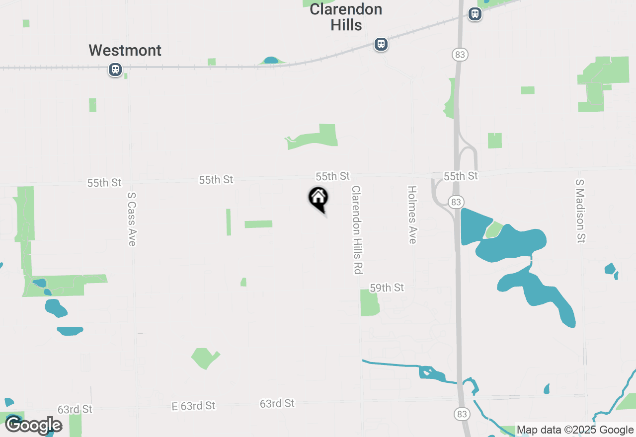 Map of 5633 Virginia Avenue, Clarendon Hills, IL 60514