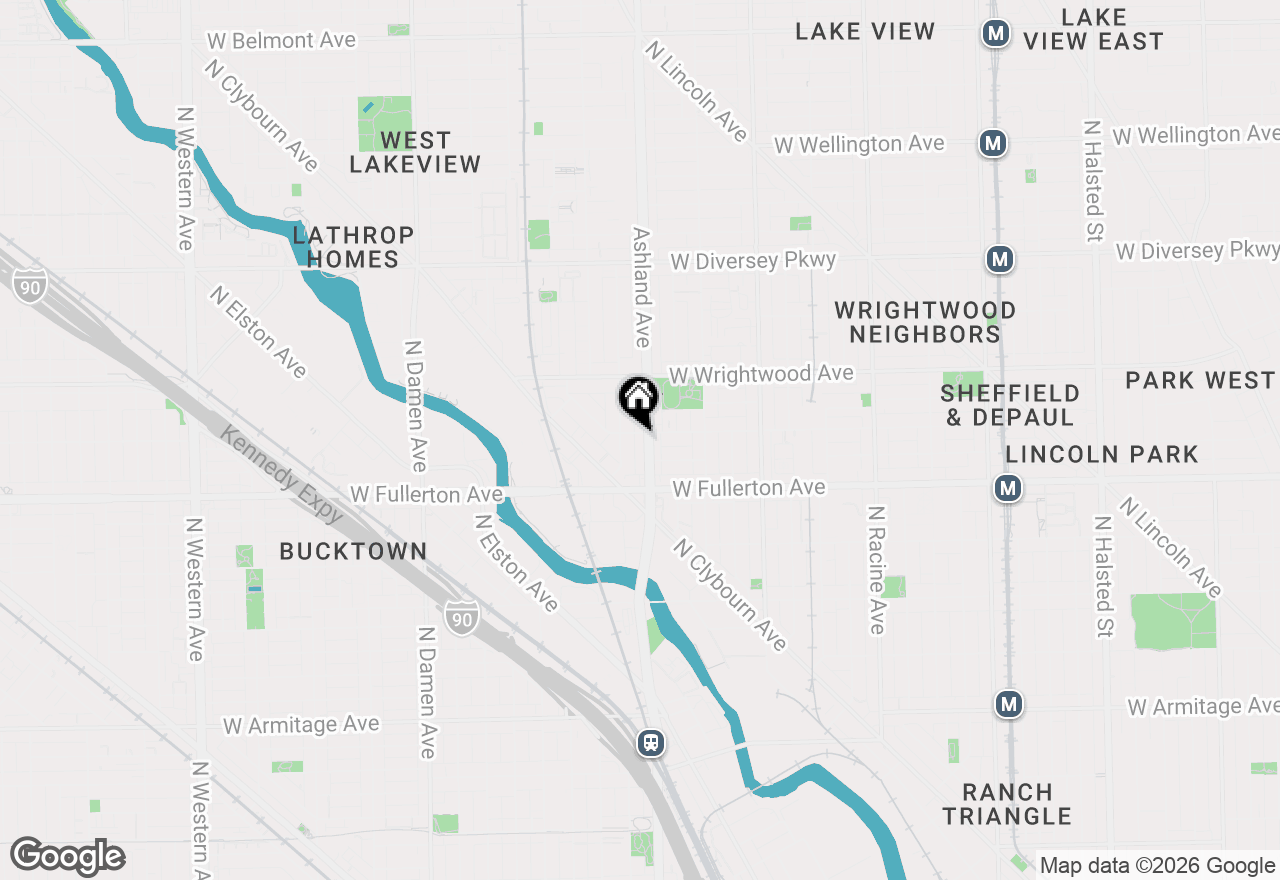 Map of 1601 W Altgeld Street #3B, Chicago, IL 60614
