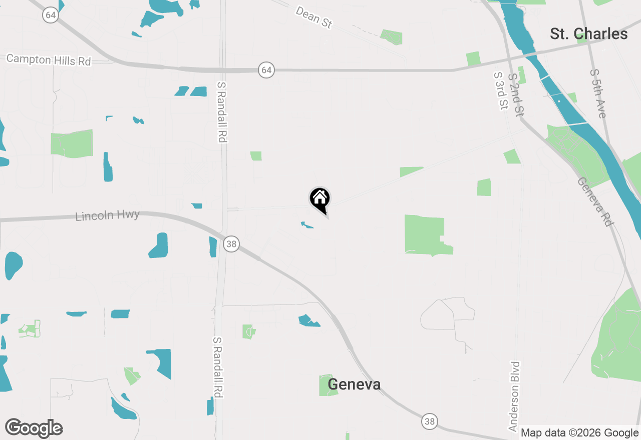 Map of 1342 S. 14th Street #B1, St. Charles, IL 60174