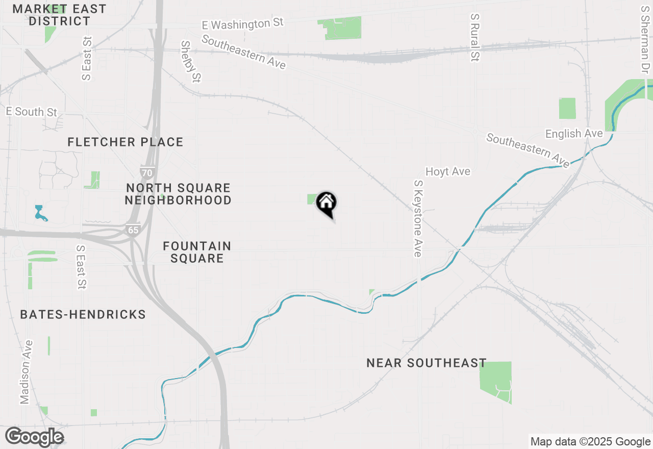 Map of 1815 Woodlawn Ave Unit A, Indianapolis, IN 46203