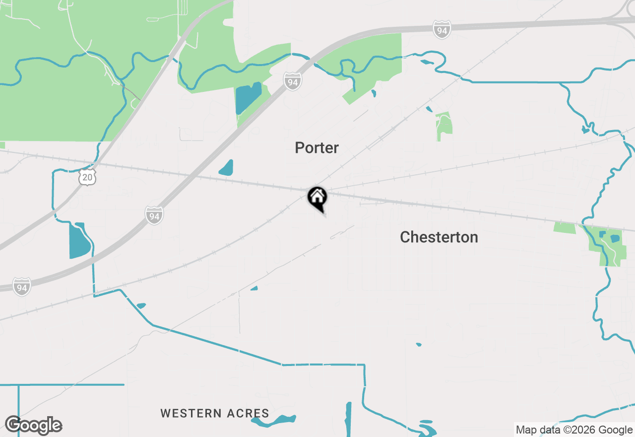 Map of 1702 Broadway Avenue, Chesterton, IN 46304