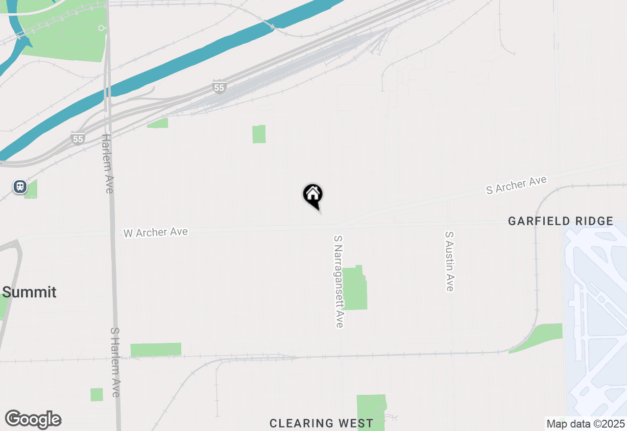 Map of 5439 S Natchez Avenue, Chicago, IL 60638