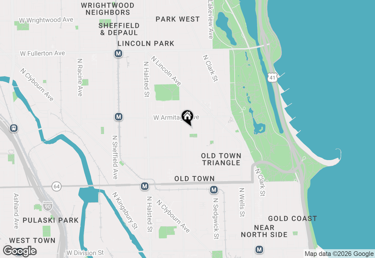 Map of 1912 N Mohawk Street #20, Chicago, IL 60614