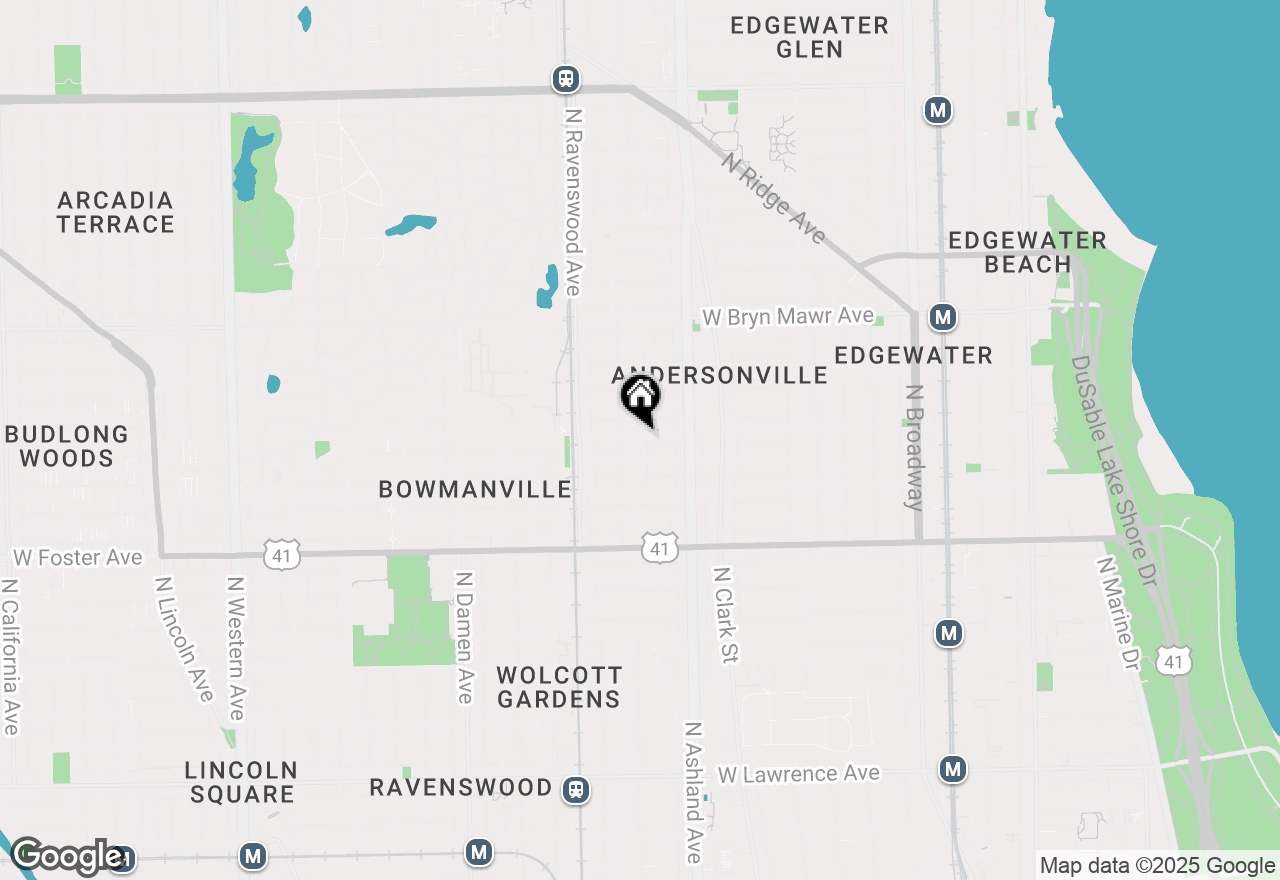 Map of 1651 W Balmoral Avenue #1, Chicago, IL 60640