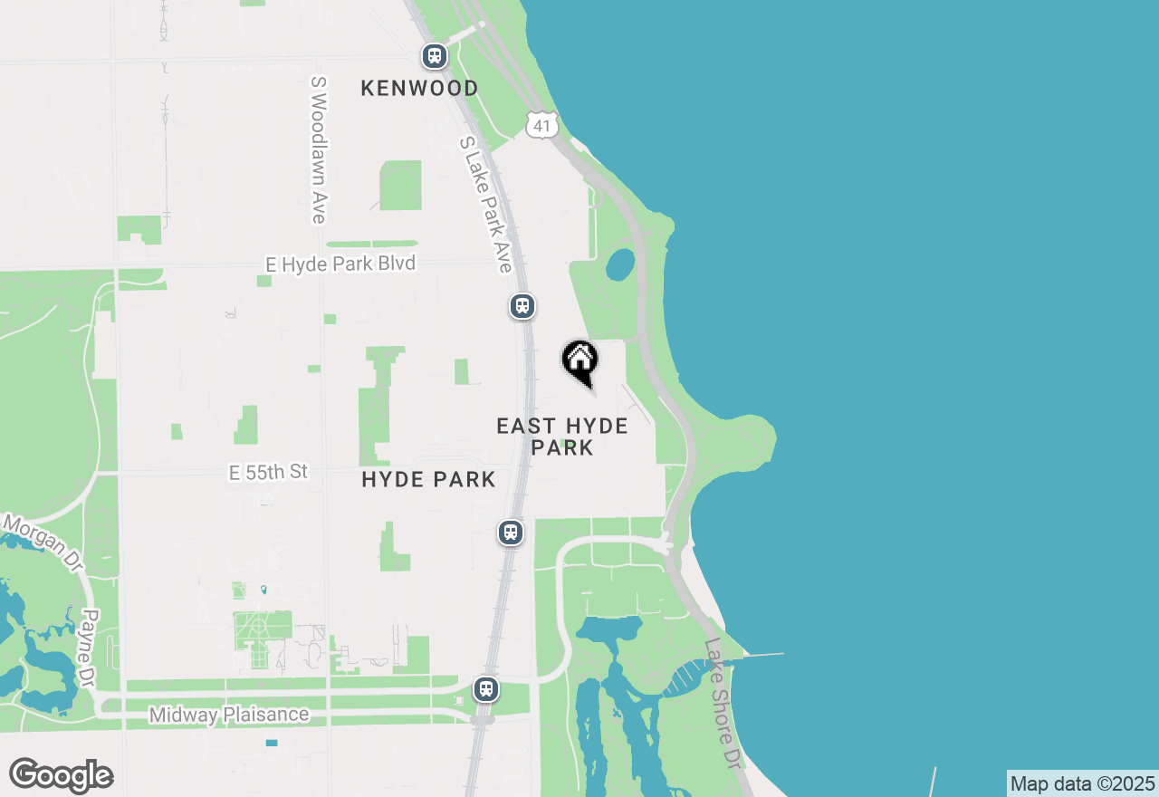 Map of 5400 S Hyde Park Boulevard #2C, Chicago, IL 60615