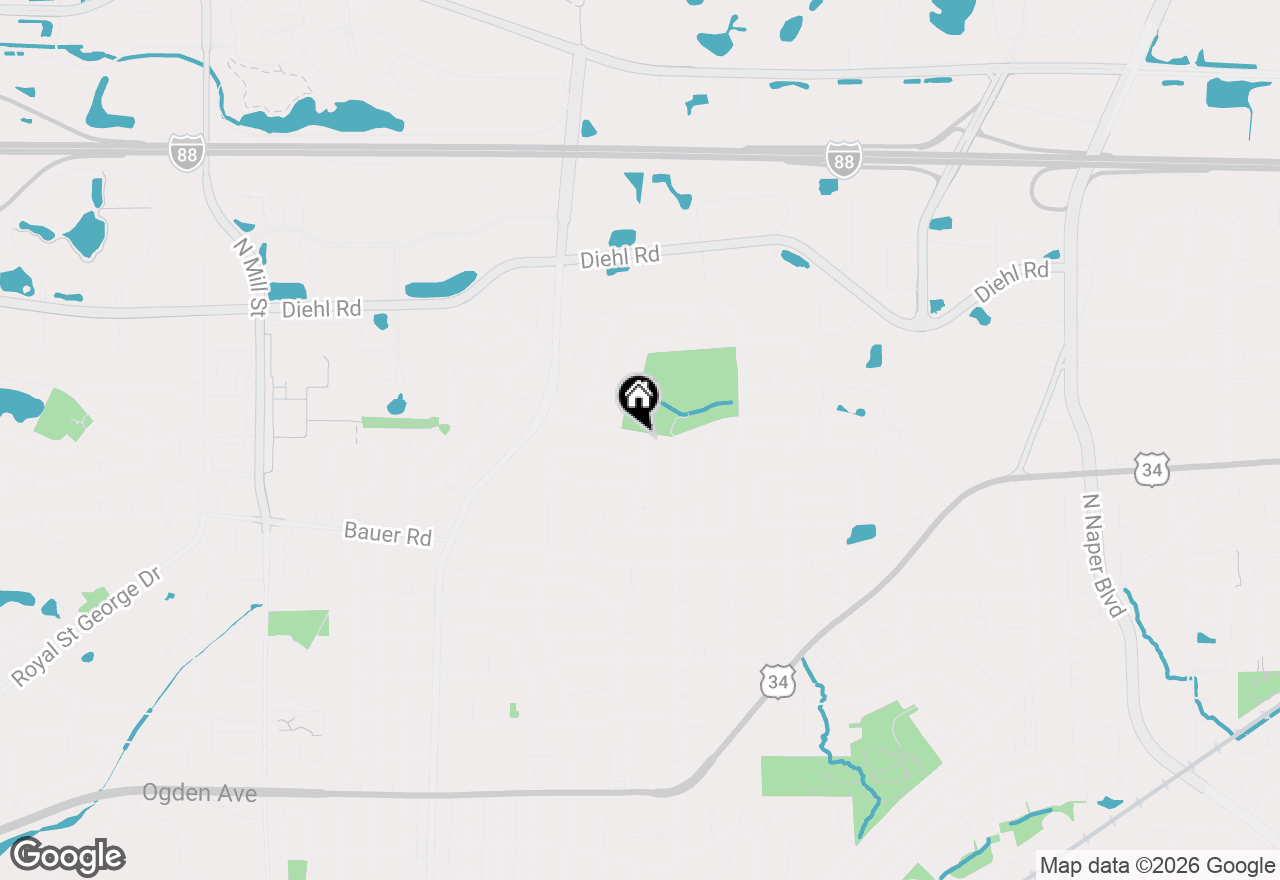 Map of 1557 Chickasaw Drive, Naperville, IL 60563