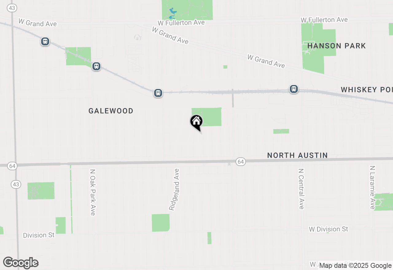 Map of 1732 N Melvina Avenue, Chicago, IL 60639