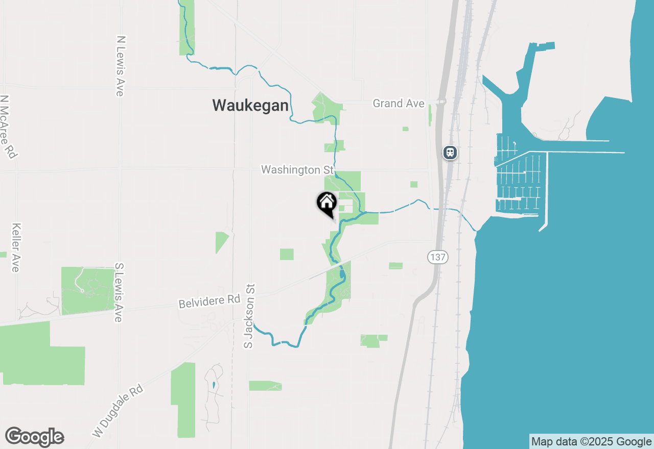 Map of 219 S Park Avenue, Waukegan, IL 60085