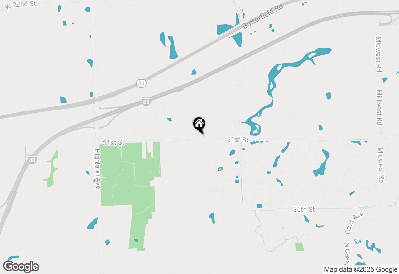 Map of 19W019 Avenue Barbizon, Oak Brook, IL 60523