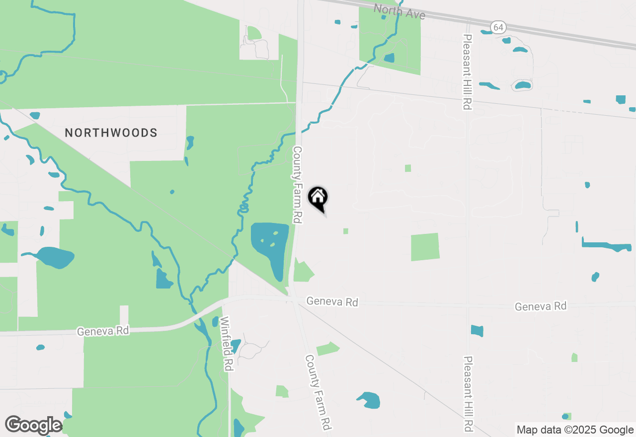 Map of 27W140 Walnut Drive, Winfield, IL 60190