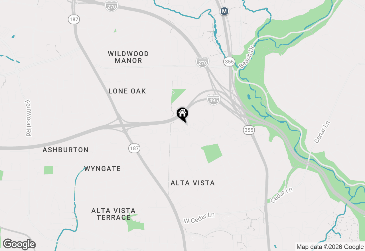 Map of 5450 Whitley Park Terrace #HR-901, Bethesda, MD 20814