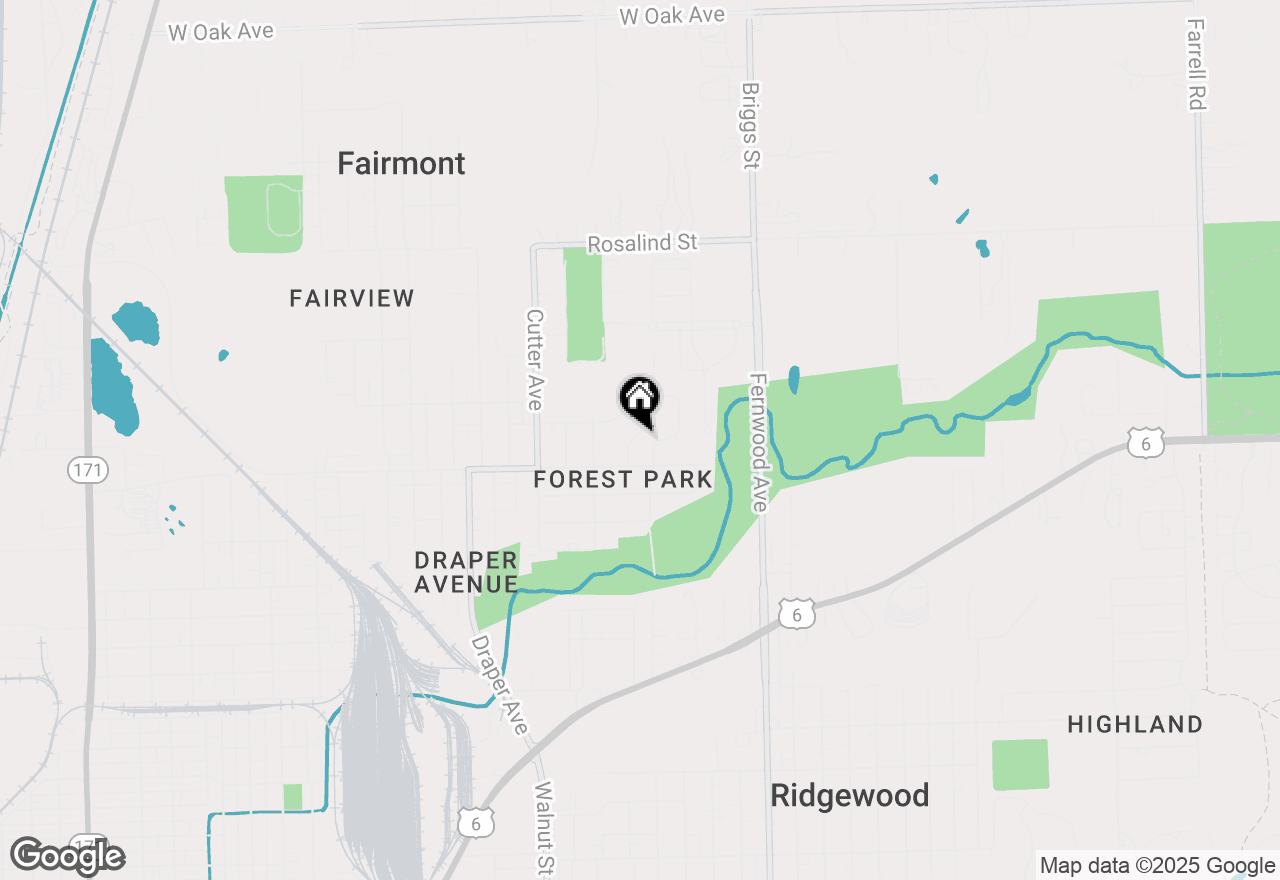 Map of 1208 Hague Street, Joliet, IL 60432