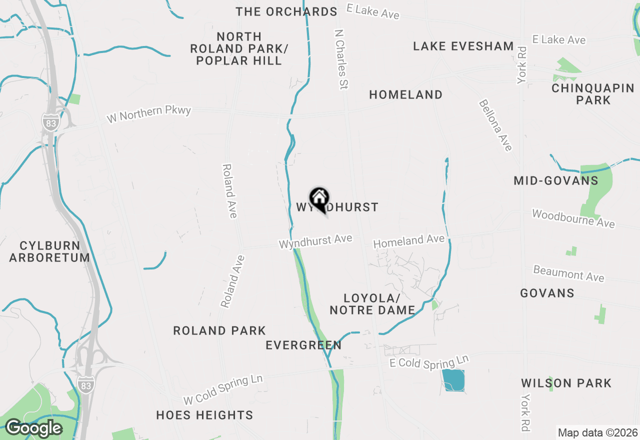 Map of 5010 Boxhill Ln, Baltimore, MD 21210