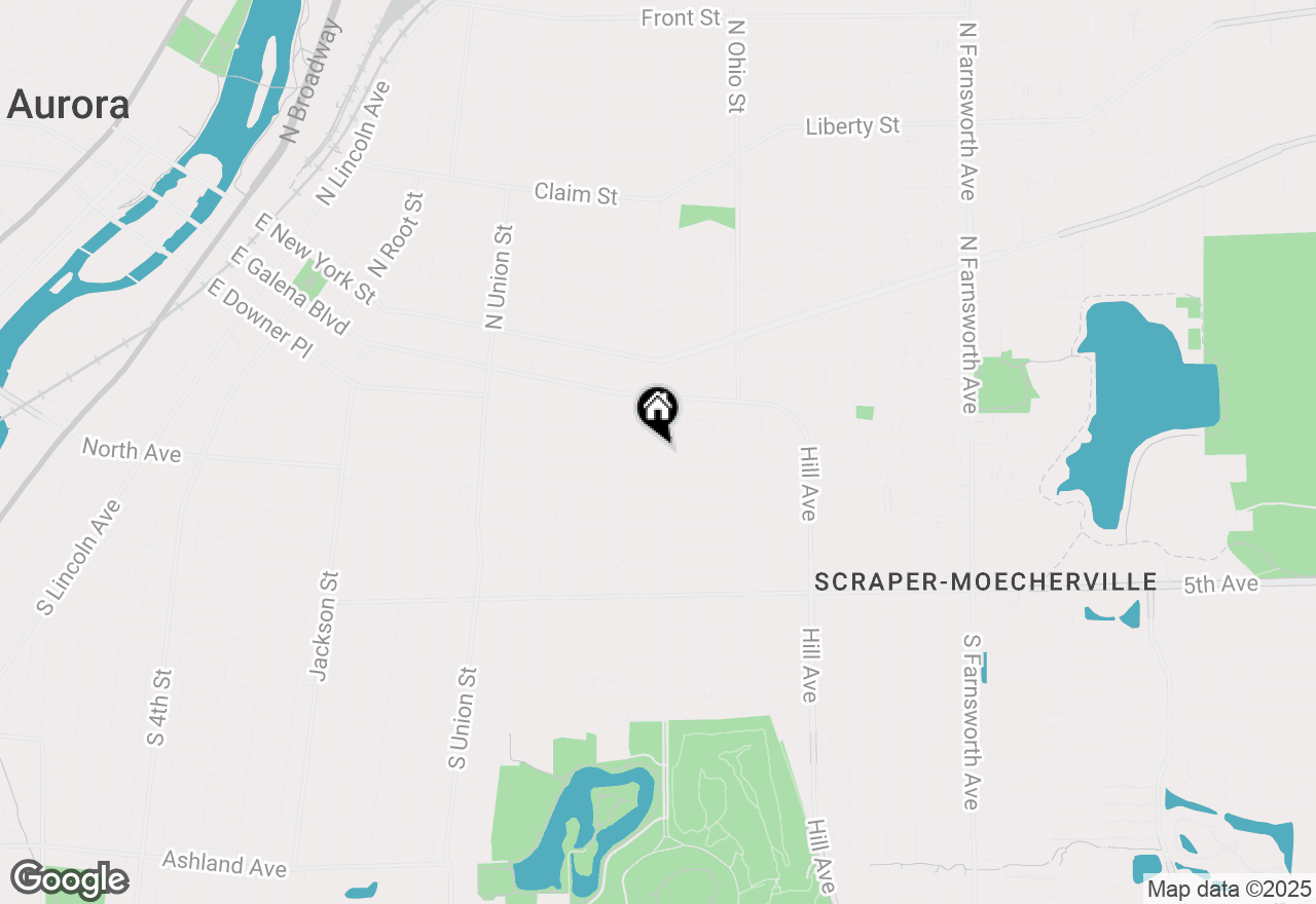 Map of 111 S Smith Street, Aurora, IL 60505