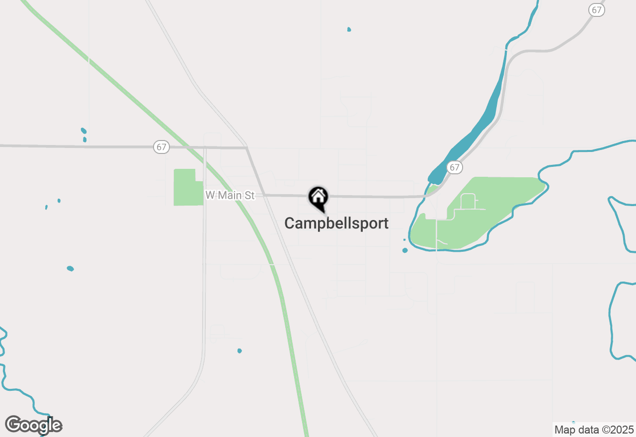 Map of 245 Forest St, Campbellsport, WI 53010