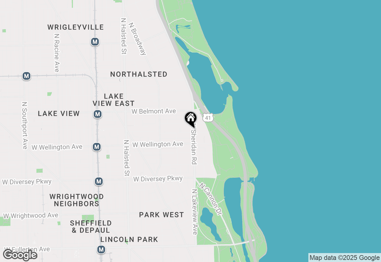 Map of 3100 N Sheridan Road #3E, Chicago, IL 60657