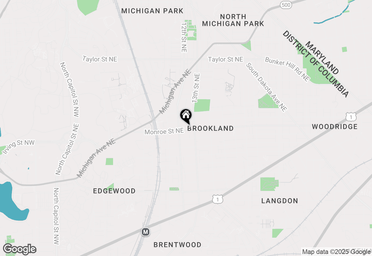 Map of 1234 Monroe Street Ne, Washington, DC 20017
