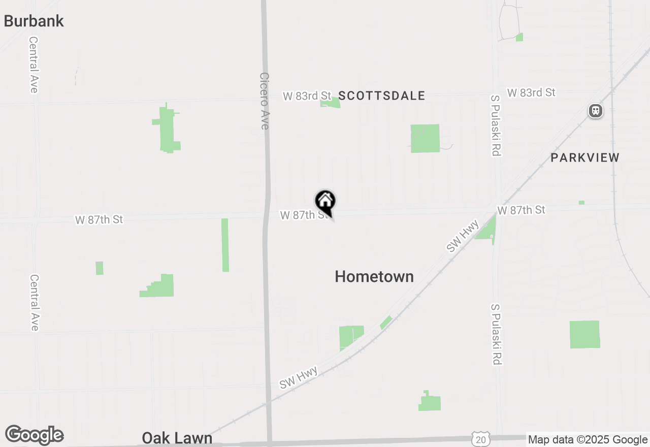 Map of 4556 W 87th Place, Hometown, IL 60456