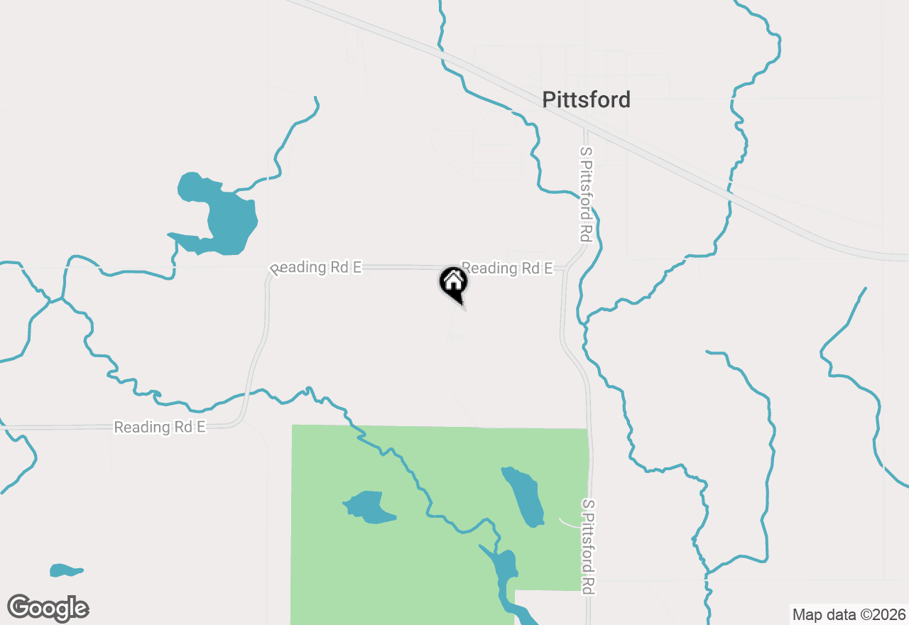 Map of 8591 Reading Road E, Pittsford, MI 49271