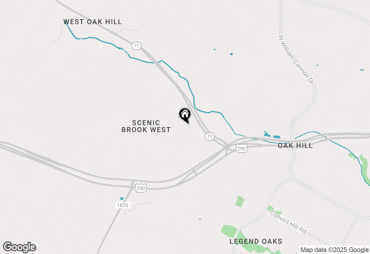 Map of 7006 Whispering Creek Dr, Austin, TX 78736