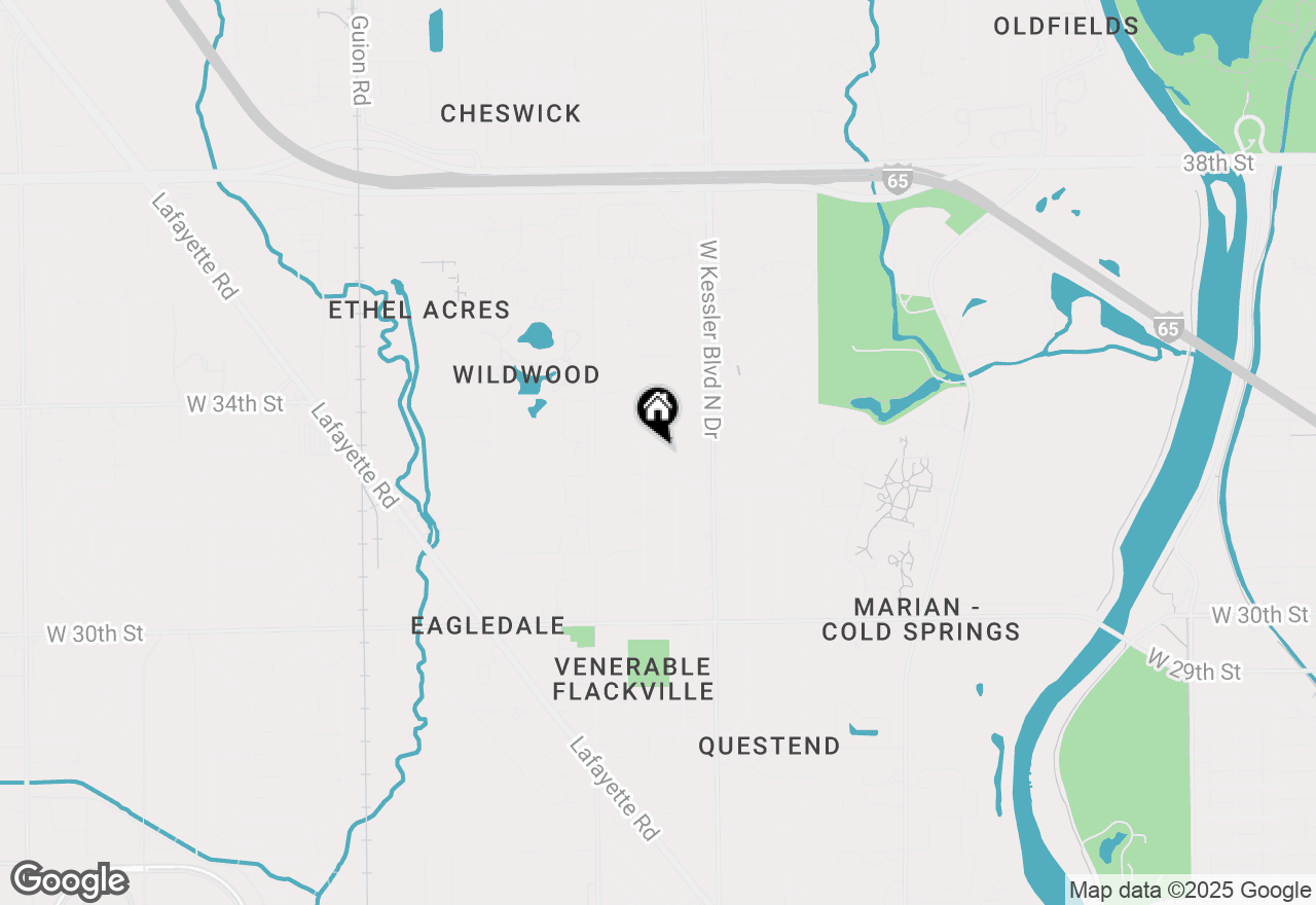 Map of 3255 Highwoods Drive W, Indianapolis, IN 46222