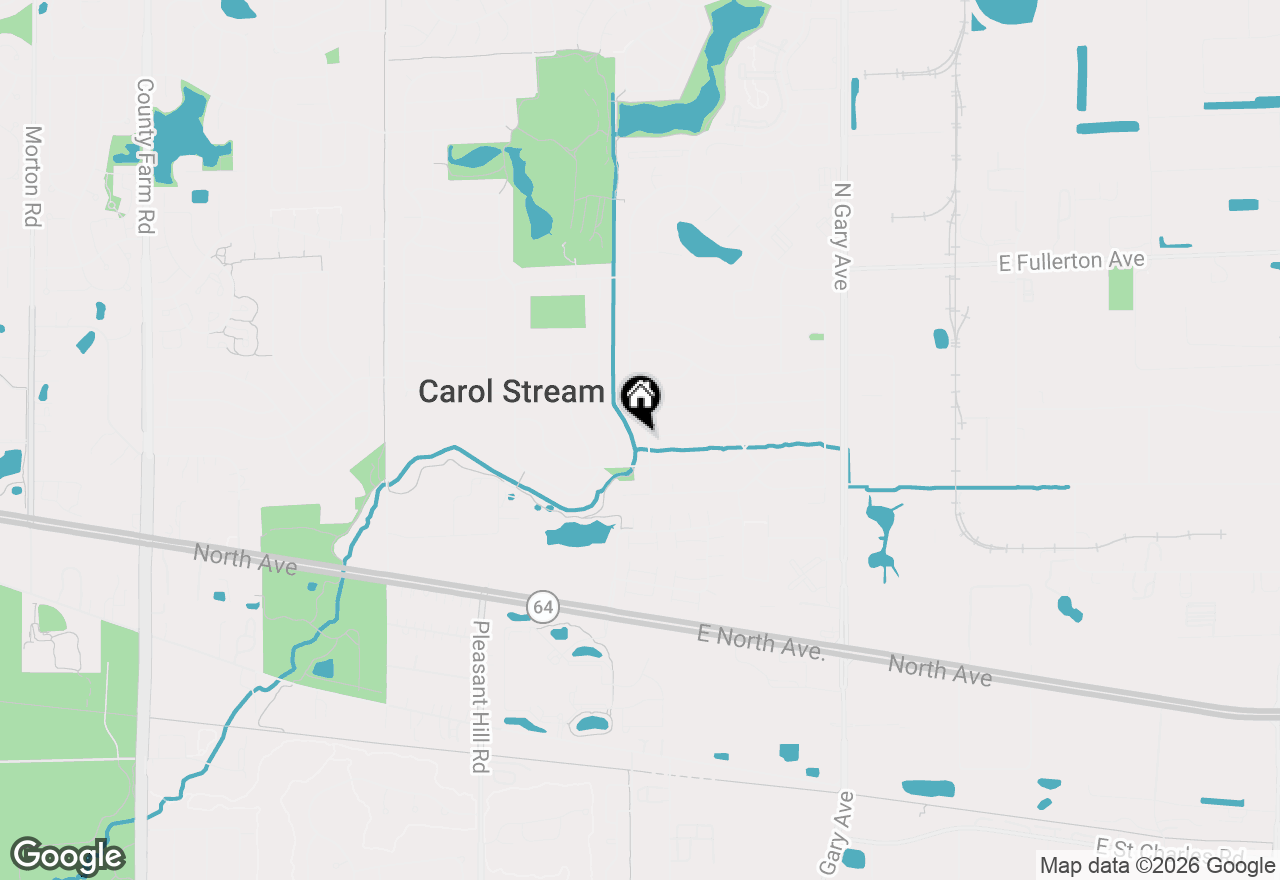 Map of 348 Seminole Lane, Carol Stream, IL 60188