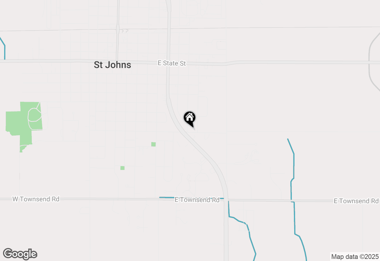 Map of 709 S Kibbee Street, St Johns, MI 48879