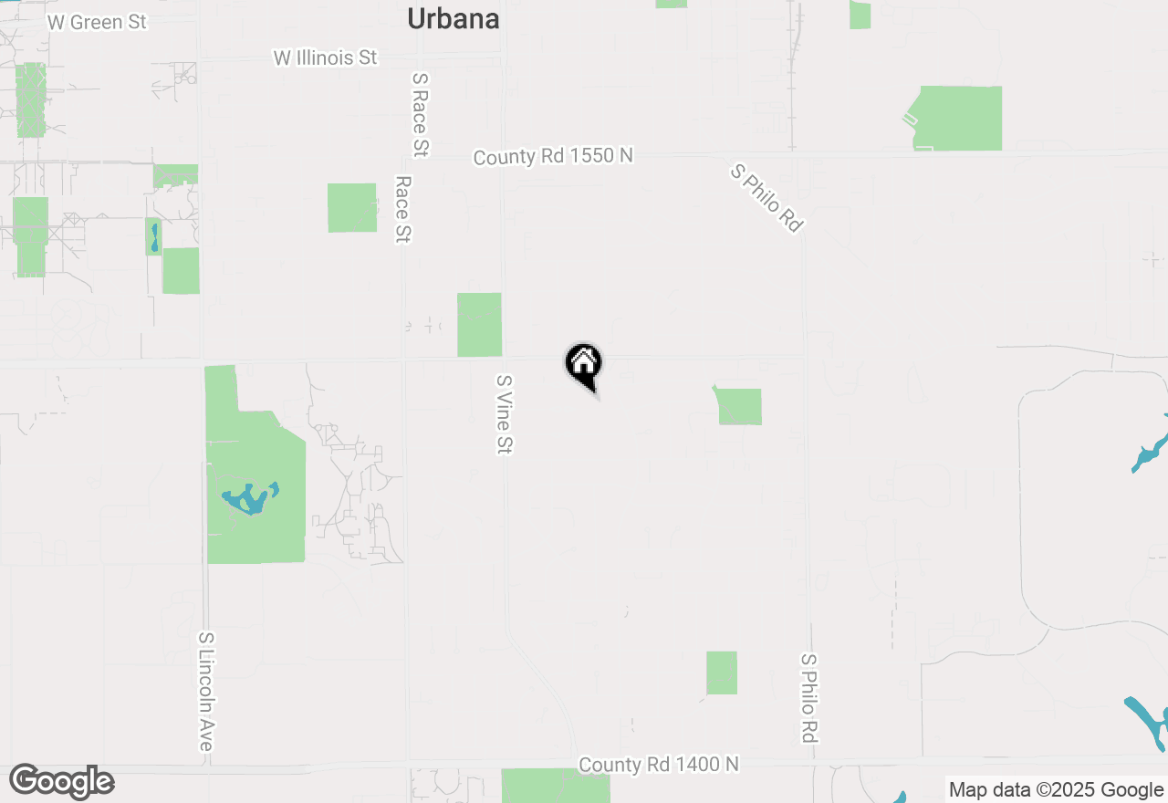 Map of 602 E Burkwood Court, Urbana, IL 61801
